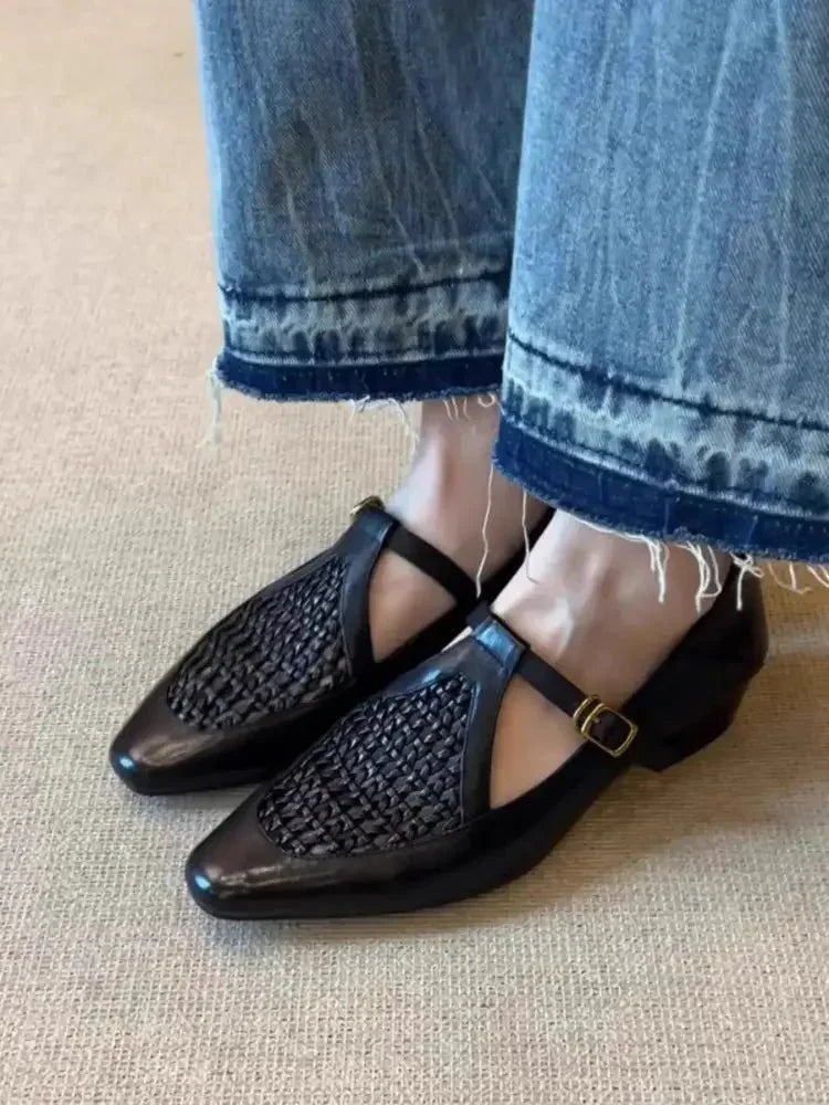 Point Toe Buckle Slip - Ons - Update AvenueTrendsi100600654233847100600654233847Point Toe Buckle Slip - OnsBlack