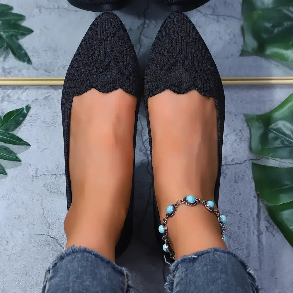 Point Toe Flat Slip-Ons