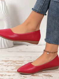 Point Toe Flat Slip-Ons