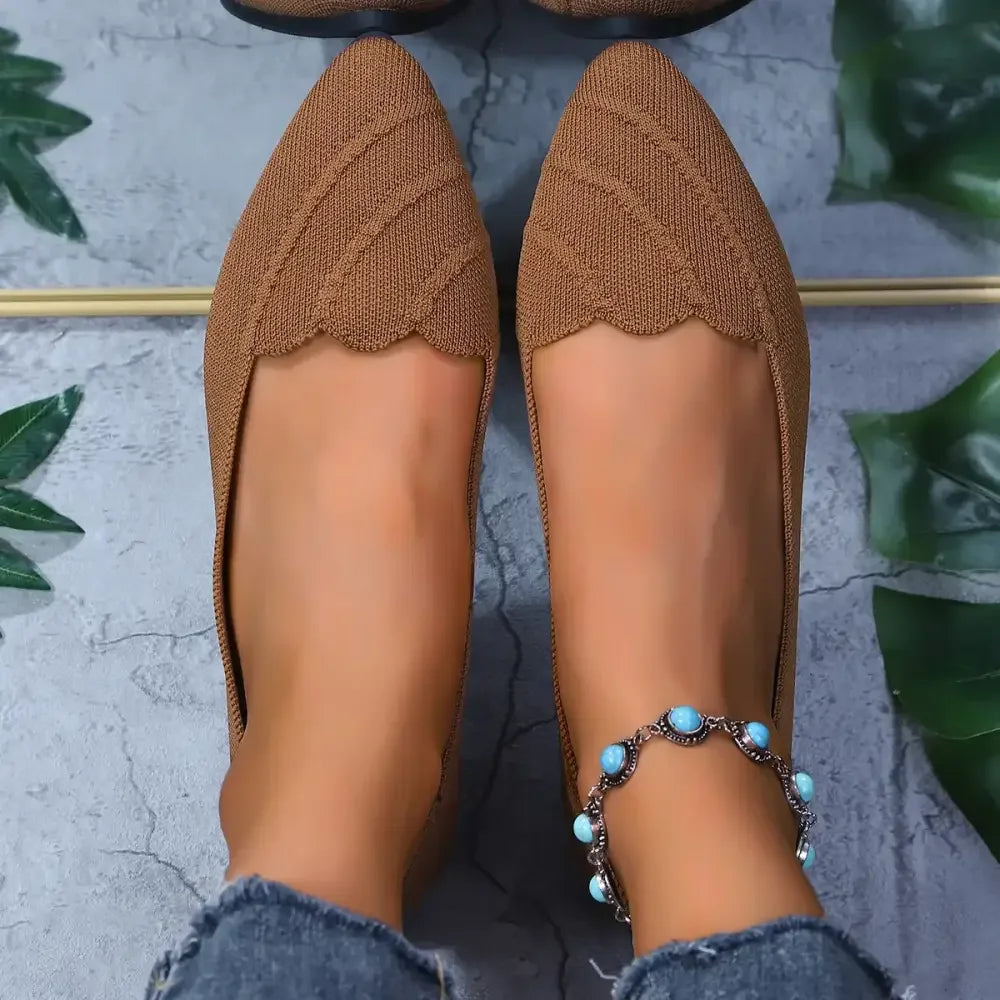 Point Toe Flat Slip-Ons
