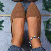 Point Toe Flat Slip-Ons
