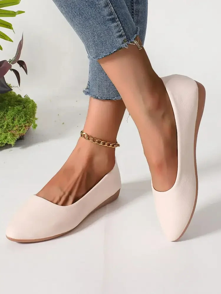 Point Toe Flat Slip-Ons