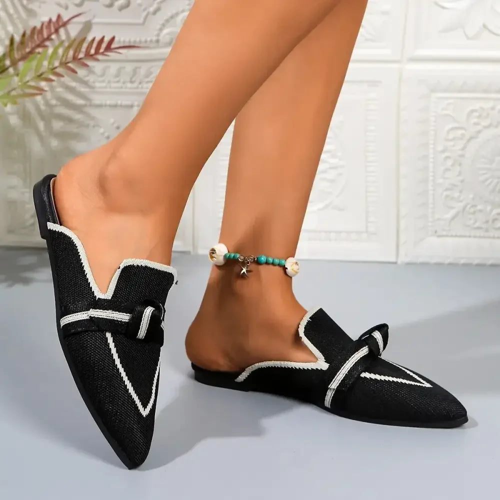Point Toe Flat Slip-Ons