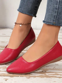 Point Toe Flat Slip-Ons