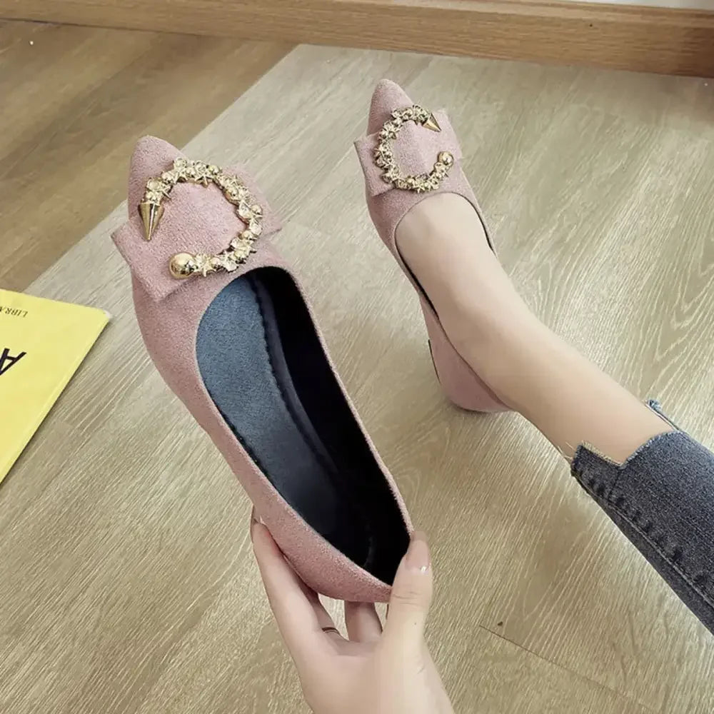 Point Toe Flat Slip-Ons
