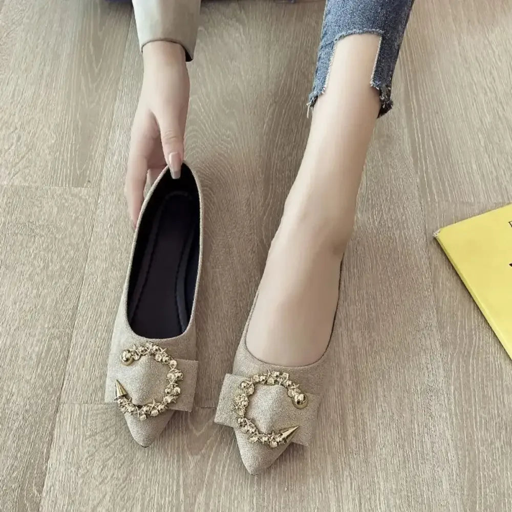 Point Toe Flat Slip-Ons