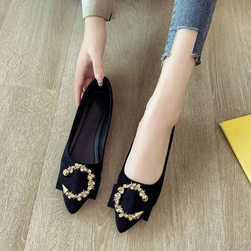 Point Toe Flat Slip-Ons