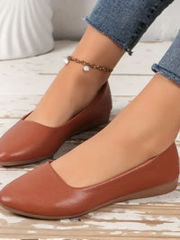 Point Toe Flat Slip-Ons