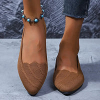 Point Toe Flat Slip-Ons
