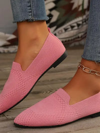 Point Toe Mesh Flats Slip-Ons