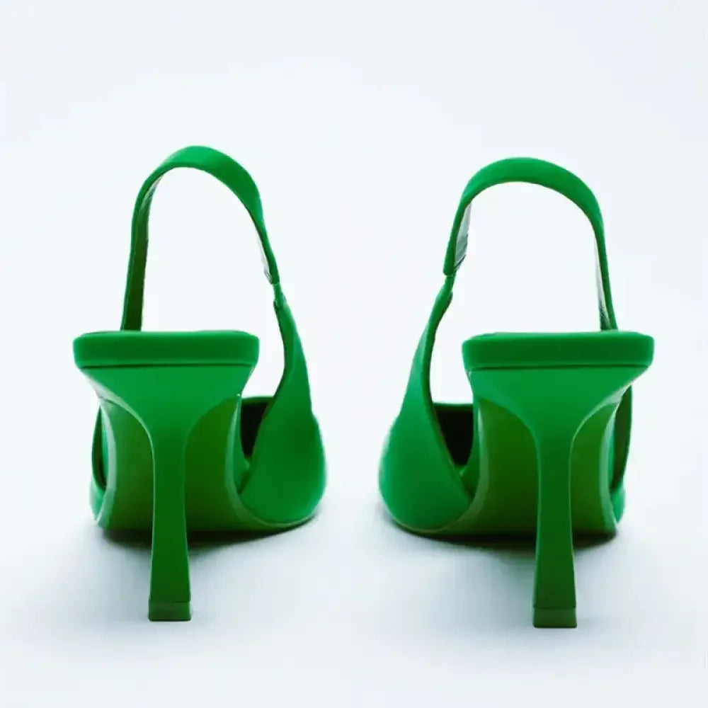 Point Toe Slingback Pumps