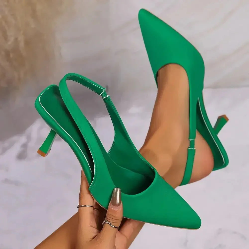 Point Toe Stiletto Pumps - Update AvenueTrendsi100600300151714100600300151714Point Toe Stiletto PumpsGreen