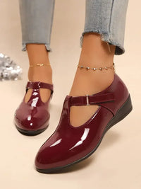 Point Toe Wedge Loafers