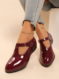 Point Toe Wedge Loafers