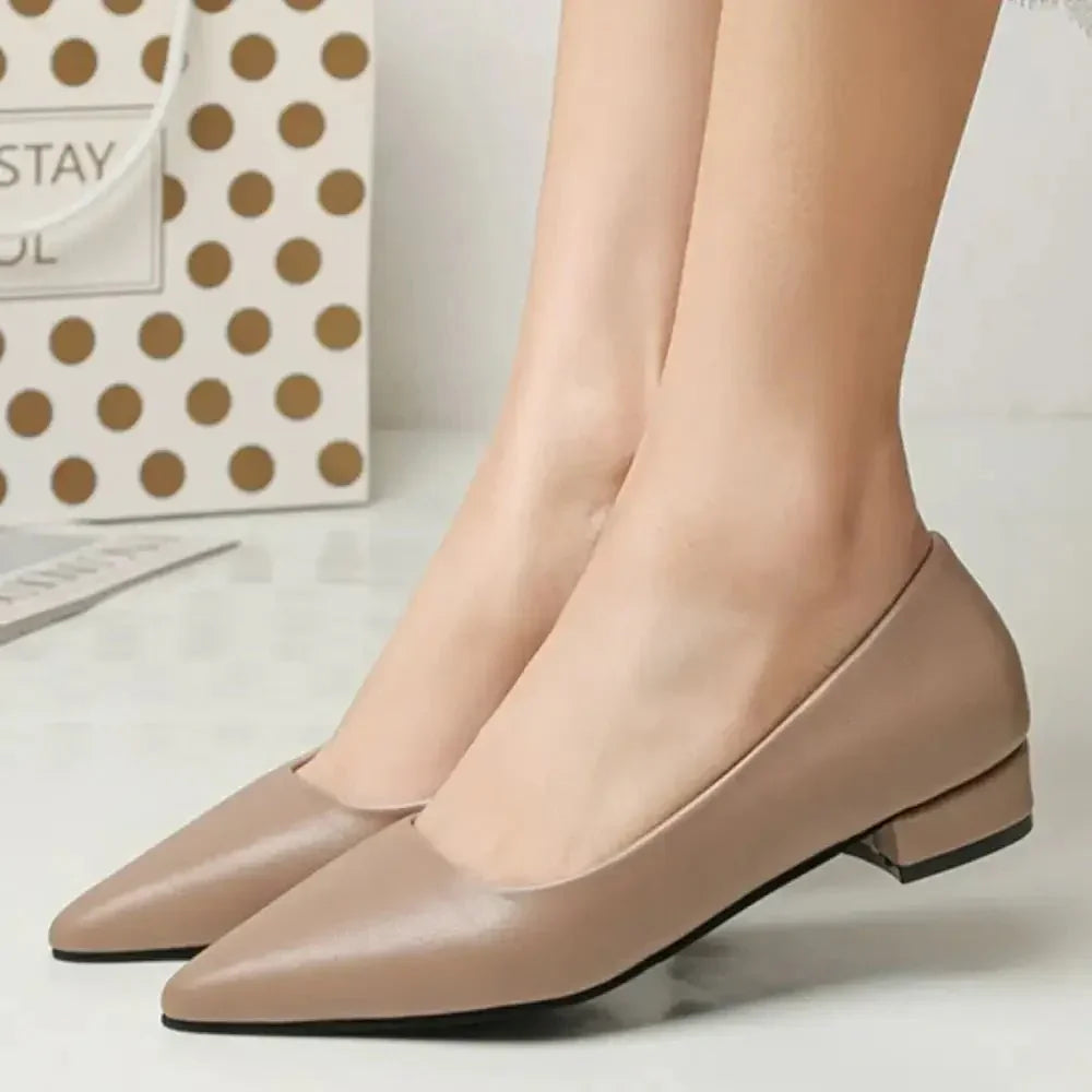 Pointed Toe Low Heel Pump - Update AvenueTrendsi100600441201604100600441201604Pointed Toe Low Heel PumpApricot