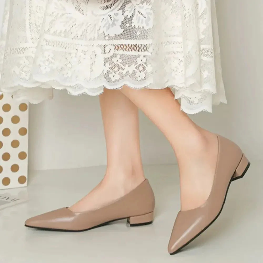 Pointed Toe Low Heel Pump - Update AvenueTrendsi100600441201604100600441201604Pointed Toe Low Heel PumpApricot