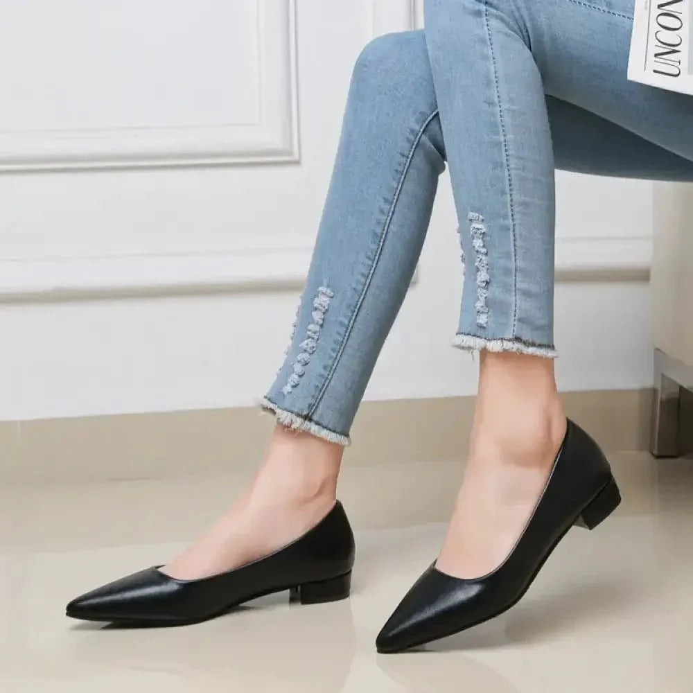 Pointed Toe Low Heel Pump - Update AvenueTrendsi100600441206136100600441206136Pointed Toe Low Heel PumpBlack