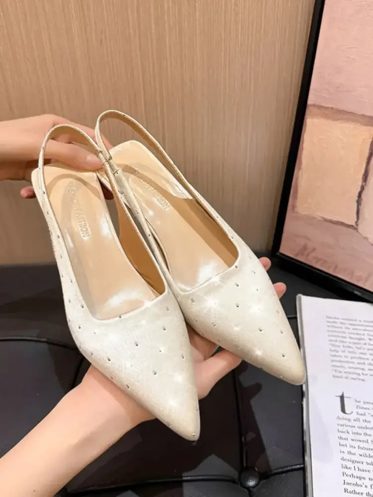 Pointed Toe Slingback Pumps