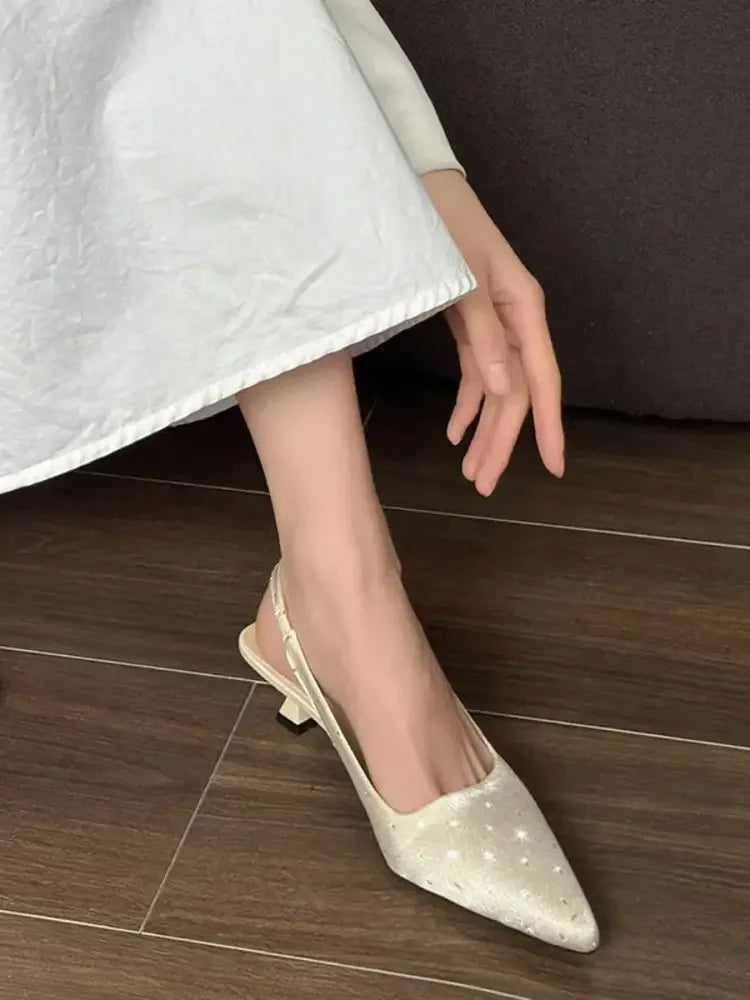 Pointed Toe Slingback Pumps