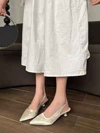 Pointed Toe Slingback Pumps