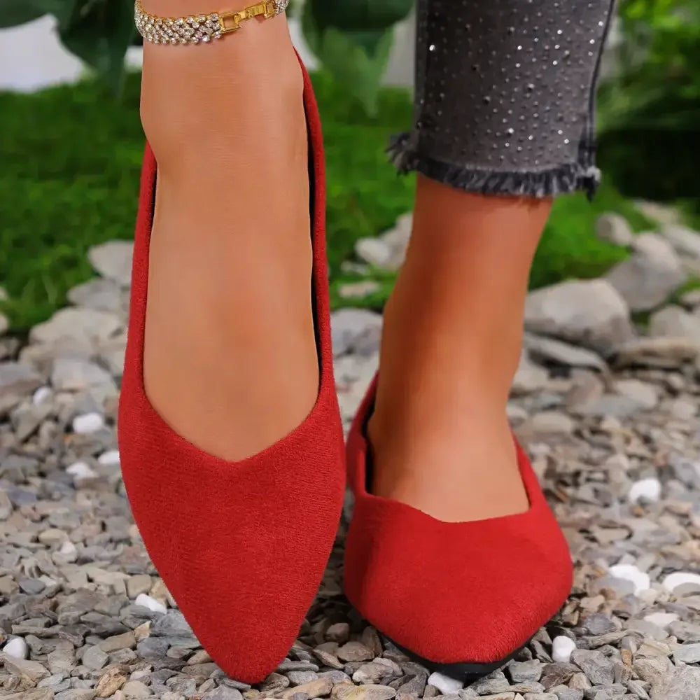 Pointed Toe Slip-Ons