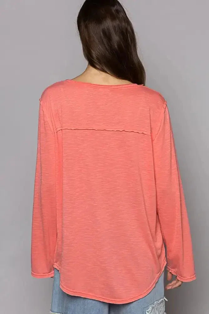 POL Chest Pocket Long Sleeve T-Shirt - Update AvenueT-ShirtsTrendsi1001000895213241001000895213249dc31d47 - 1243 - 4f82 - 85a1 - 7e49b9a1dfe0 - Max - OriginStrawberry
