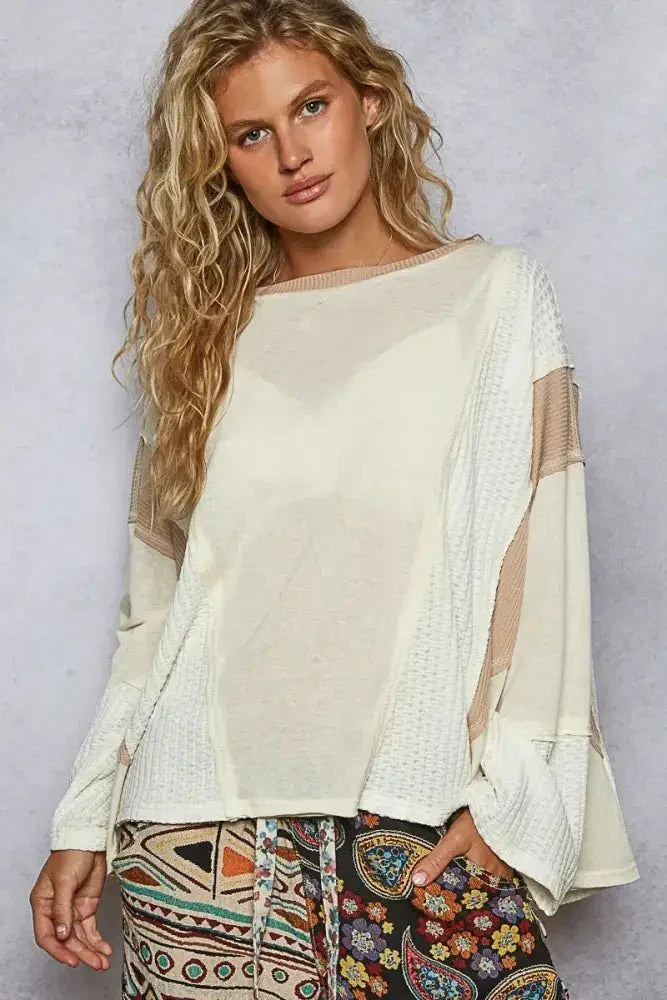 POL Contrast Round Neck Long Sleeve T-Shirt - Update AvenueT-ShirtsTrendsi10010068699192910010068699192905d1be67 - 9283 - 4346 - 8365 - 674461e90c44 - Max - OriginCream