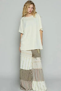 POL Contrast Stitching Half Sleeve Oversized T-Shirt - Update AvenueT-ShirtsTrendsi1001005805415241001005805415243bef1ee6 - 321f - 4601 - 92ce - 56583b4757ab - Max - OriginCUSTARD