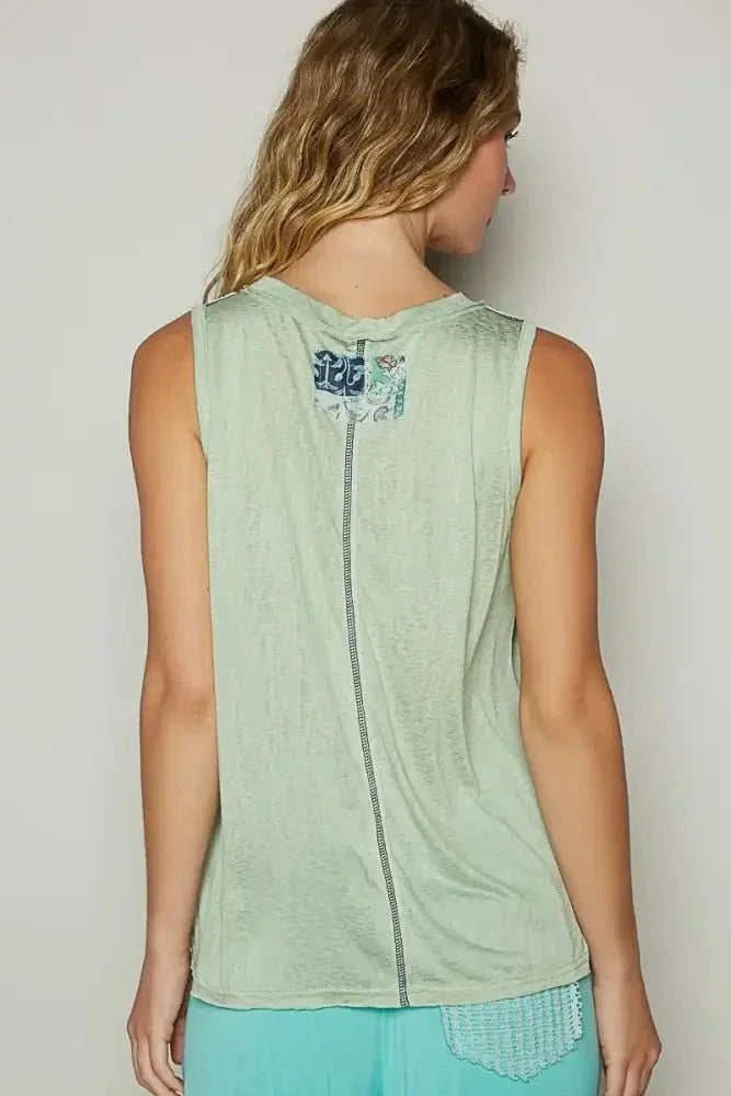 POL Floral Detail Pocket Patch Tank Top - Update AvenueTrendsi100100697991405100100697991405399de3c4 - 0b4f - 4d8c - a1e9 - 3ca506b1cc9e - Max - OriginGum Leaf