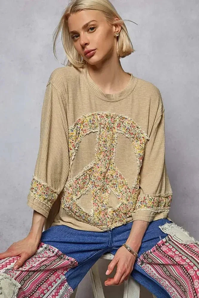 POL Floral Peace Patch Drop Shoulder T-Shirt - Update AvenueT-ShirtsTrendsi1001000129816221001000129816225512fe0c - 6421 - 479b - 82b7 - 66062cf5477e - Max - OriginTan