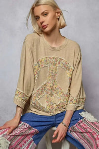 POL Floral Peace Patch Drop Shoulder T-Shirt - Update AvenueT-ShirtsTrendsi1001000129816221001000129816225512fe0c - 6421 - 479b - 82b7 - 66062cf5477e - Max - OriginTan