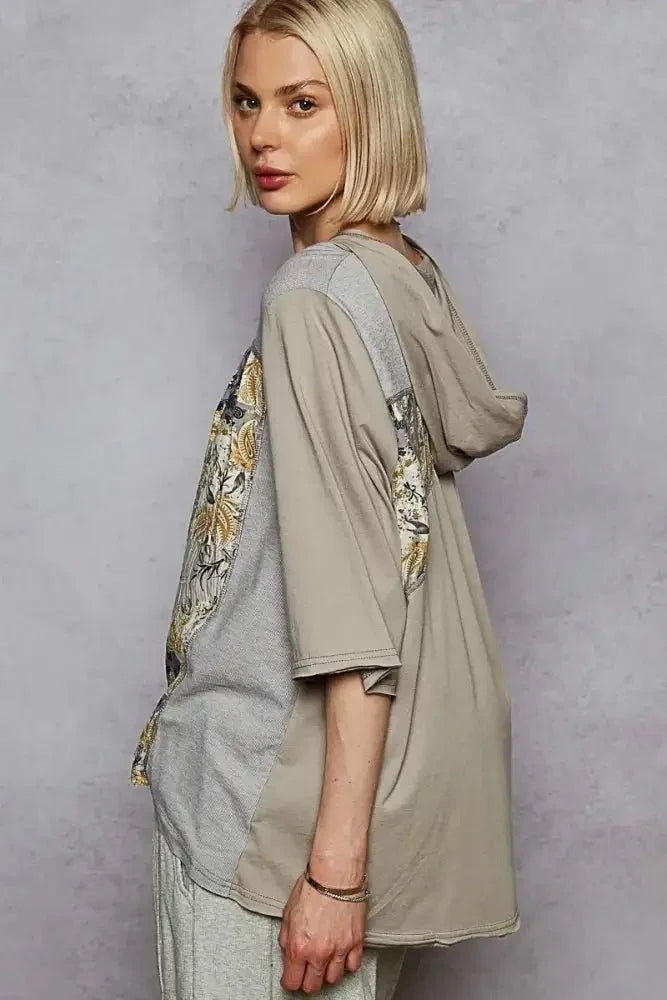 POL Lace - Up Hooded T-Shirt with Paisley Panel Detail - Update AvenueT-ShirtsTrendsi100100585281639100100585281639483d8d2d - 0caf - 43e1 - b17d - f8360284891d - Max - OriginOlive