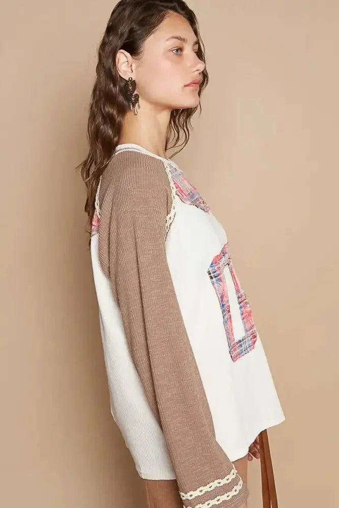 POL Plaid Number 06 Raglan Sleeve T-Shirt - Update AvenueT-ShirtsTrendsi10010097165163010010097165163001d84325 - 620c - 41ff - a2a2 - 65781bf82453 - Max - OriginMocha
