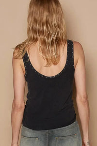POL Ribbed Tank Top with Metallic Stud Detail - Update AvenueTrendsi100100291581558100100291581558beb23839 - 26d3 - 4723 - ac6f - a3b88a2e70cb - Max - OriginBlack