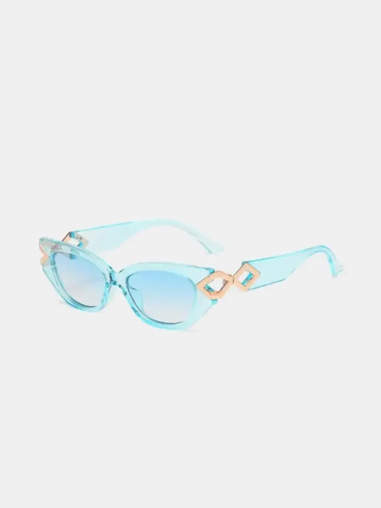 Polycarbonate Frame Cat-Eye Sunglasses
