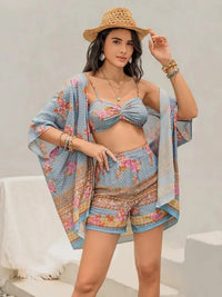 Printed Bra, Shorts and Cover Up Three - Piece Set - Update AvenueBoho VibesTrendsi100100409801909100100409801909892abd68 - 43a6 - 4e23 - ac51 - 09f020490555 - MaxLight Blue