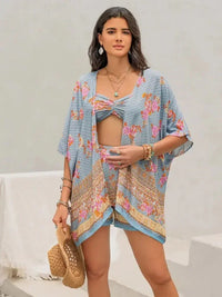 Printed Bra, Shorts and Cover Up Three - Piece Set - Update AvenueBoho VibesTrendsi100100409801909100100409801909bc57a760 - 0278 - 4bb1 - 8008 - 2354a12606f5 - MaxLight Blue