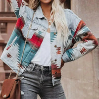 Printed Button Down Denim Shacket - Update AvenueTrendsi100100799190239100100799190239cdd62d354c4f4f18b72b8c9fa0561311 - MaxLight