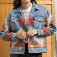 Printed Button Down Denim Shacket - Update AvenueTrendsi100100799190639100100799190639b664ea79325c4dbcbf589a558f7a6095 - MaxMedium