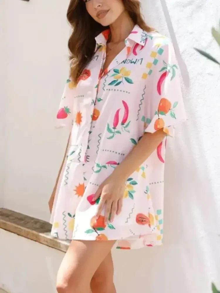 Printed Collared Neck Half Sleeve Romper - Update AvenueVacation StyleTrendsi100100482931026100100482931026de4620bc - 8cae - 482f - 8591 - 4eddd7663691 - MaxBlush Pink