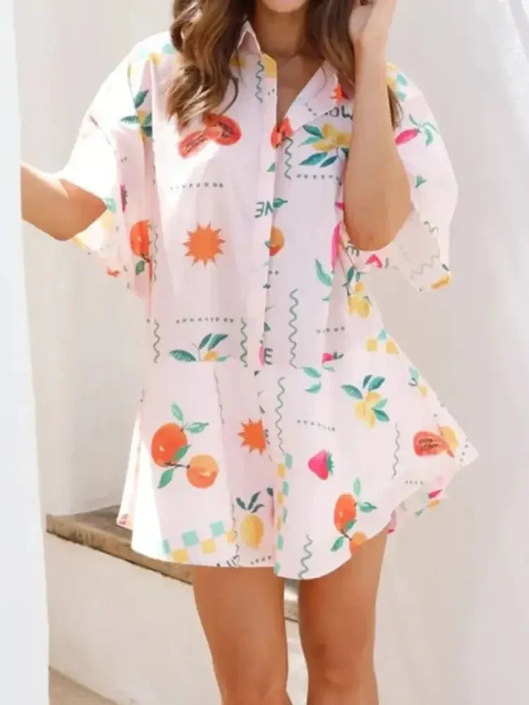 Printed Collared Neck Half Sleeve Romper - Update AvenueVacation StyleTrendsi10010048293102610010048293102687ef7563 - 8cd1 - 4dda - b514 - e6479758a597 - MaxBlush Pink