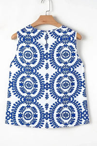 Printed Crew Neck Sleeveless Top - Update AvenueBoho VibesTrendsi10010093219711310010093219711307e43a85 - cbbc - 4242 - 87af - fb81a45bef2d - Max - OriginBlue