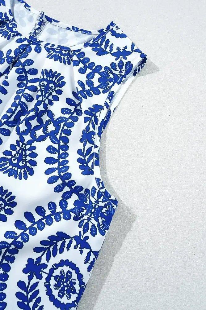 Printed Crew Neck Sleeveless Top - Update AvenueBoho VibesTrendsi100100932197113100100932197113458b63a4 - 8425 - 4aa6 - a69d - 80bdf81a27b2 - Max - OriginBlue