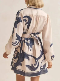 Printed Long Sleeve Shirt Dress - Update AvenueCasual DressesTrendsi100100266516278100100266516278Printed Long Sleeve Shirt DressBeige