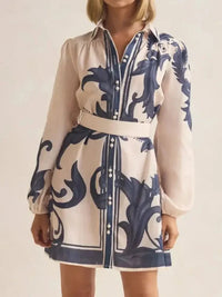 Printed Long Sleeve Shirt Dress - Update AvenueCasual DressesTrendsi100100266516278100100266516278Printed Long Sleeve Shirt DressBeige