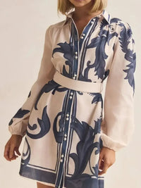 Printed Long Sleeve Shirt Dress - Update AvenueCasual DressesTrendsi100100266516278100100266516278Printed Long Sleeve Shirt DressBeige