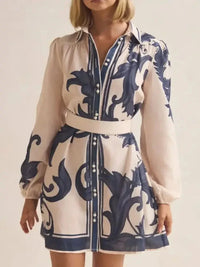 Printed Long Sleeve Shirt Dress - Update AvenueCasual DressesTrendsi100100266516278100100266516278Printed Long Sleeve Shirt DressBeige