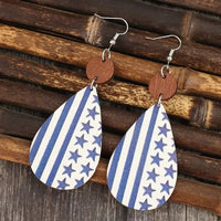 Printed PU Leather Dangle Earrings - Update AvenueHonor the Stars and StripesTrendsi100500176421622100500176421622ecb38b4e - 62ae - 4e49 - b706 - 8720ae90d6de - MaxDusty Blue