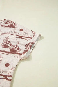 Printed Round Neck Short Sleeve T-Shirt - Update AvenueFestival VibesTrendsi1001002707313341001002707313342f9d6d75 - c158 - 48c9 - b5db - 11846bf9208b - MaxBrown