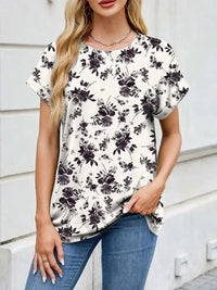 Printed Round Neck Short Sleeve Top - Update AvenueT-ShirtsTrendsi100100212584374100100212584374ff9381ef - 4958 - 4327 - a104 - 120b3fa48a1f - Max - OriginWhite